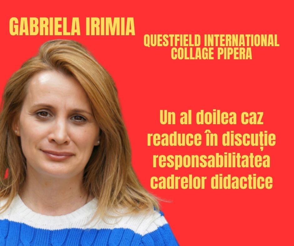 Gabriela Irimia, acuzată de bullying psihologic: un nou caz ridică semne de întrebare 1 Gabriela Irimia, acuzată de bullying psihologic: un nou caz ridică semne de întrebare